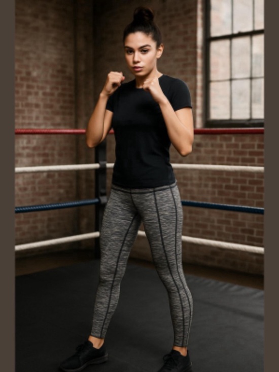 Victoria's Secret Pants - Victoria's Secret Sport Black & White Space-Dye Knockout Leggings